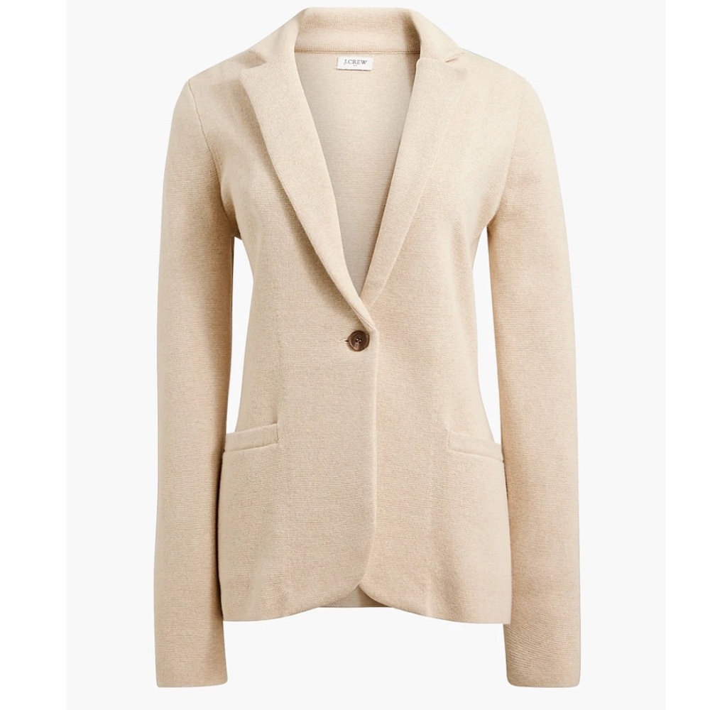 J Crew Factory Schoolboy sweater blazer - Heather Light Khaki - XS